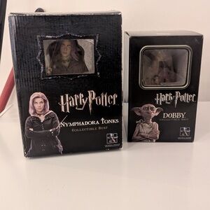 Harry Potter Nymphadora Tonks and Dobby Busts - Reserved